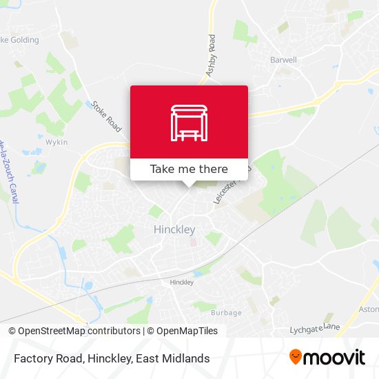 Factory Road, Hinckley map