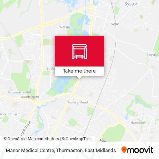 Manor Medical Centre, Thurmaston map