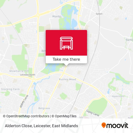 Alderton Close, Leicester map
