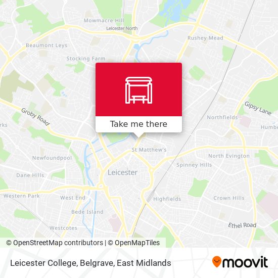 Leicester College, Belgrave map