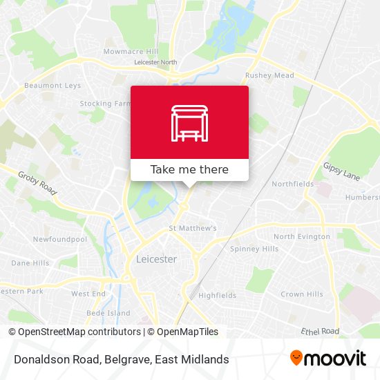 Donaldson Road, Belgrave map