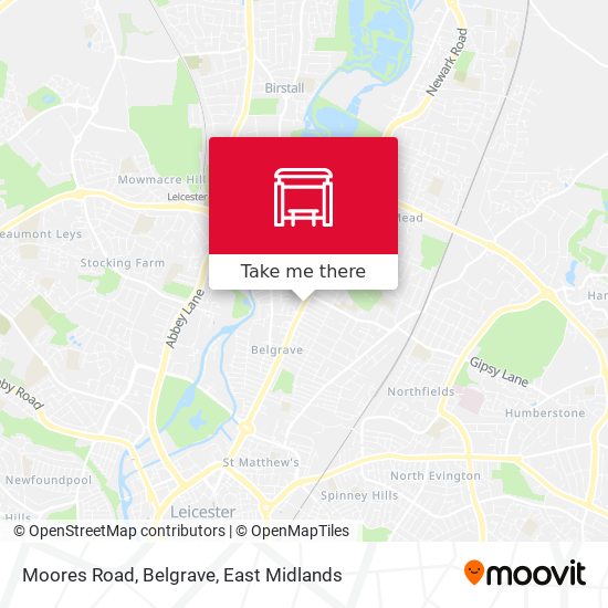 Moores Road, Belgrave map