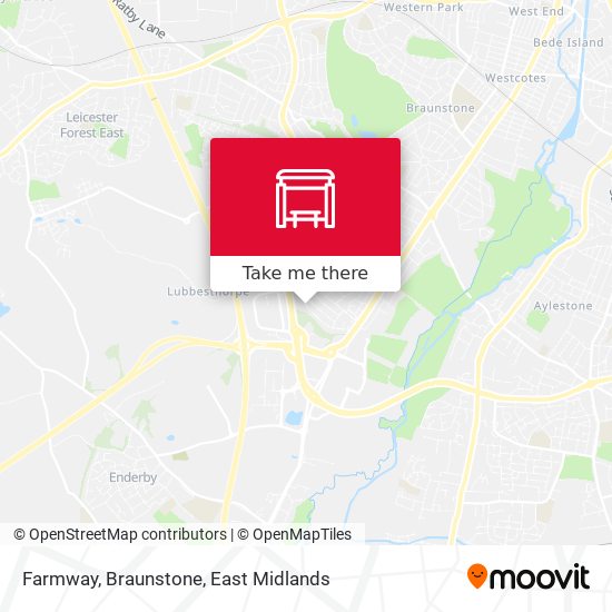 Farmway, Braunstone map