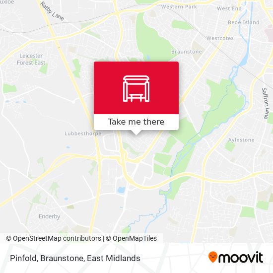 Pinfold, Braunstone map