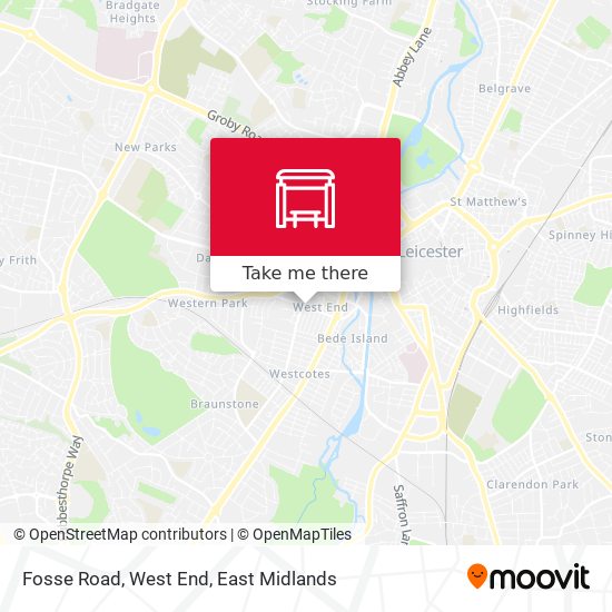 Fosse Road, West End map