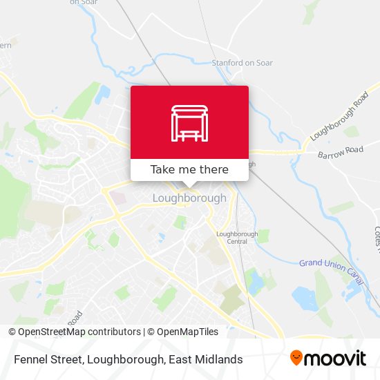 Fennel Street, Loughborough map