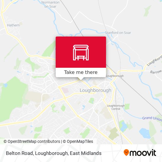 Belton Road, Loughborough map