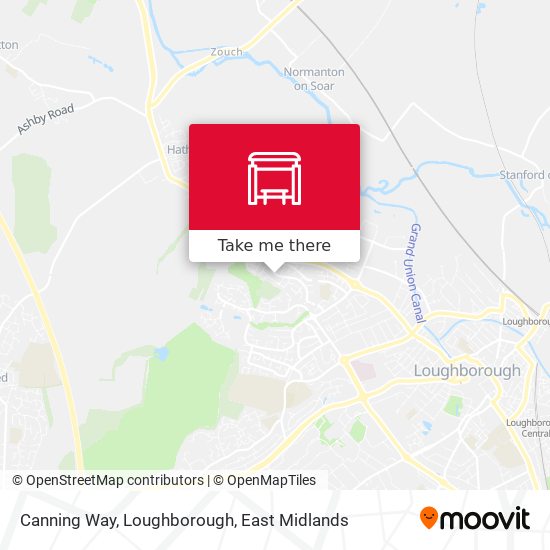 Canning Way, Loughborough map