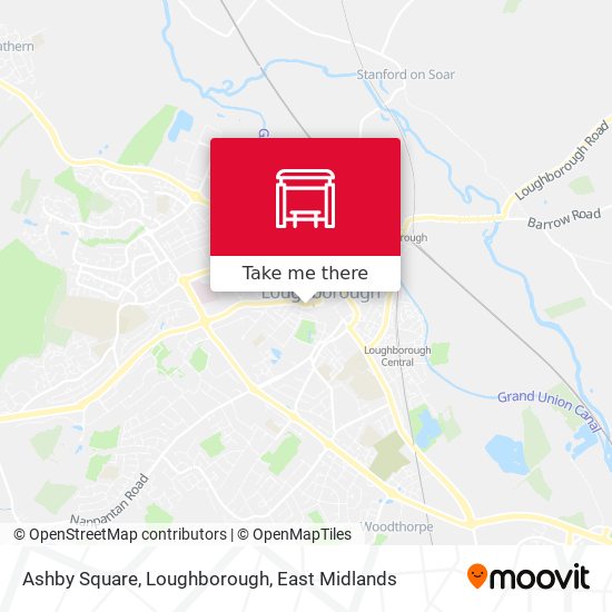 Ashby Square, Loughborough map