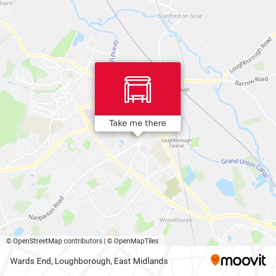 Wards End, Loughborough map