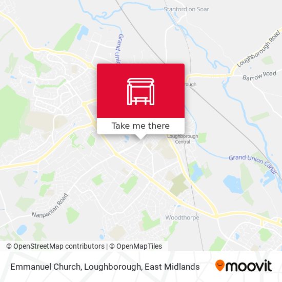 Emmanuel Church, Loughborough map