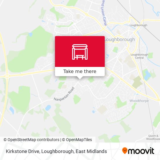 Kirkstone Drive, Loughborough map