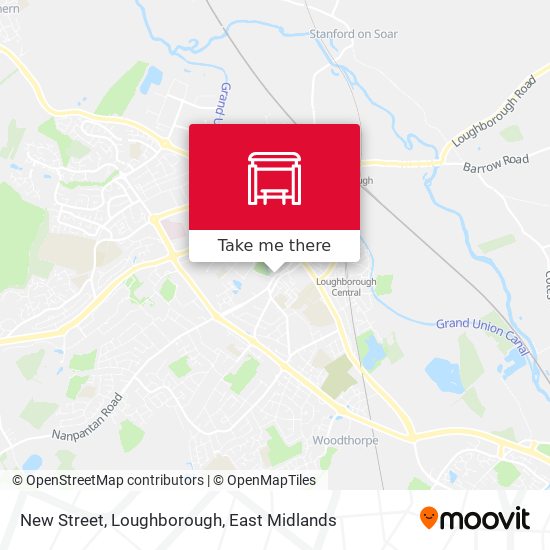 New Street, Loughborough map