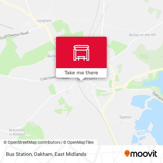 Bus Station, Oakham map