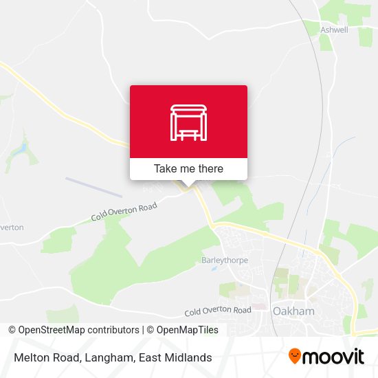 Melton Road, Langham map
