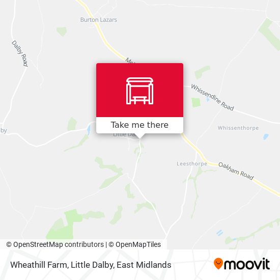 Wheathill Farm, Little Dalby map