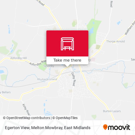 Egerton View, Melton Mowbray map