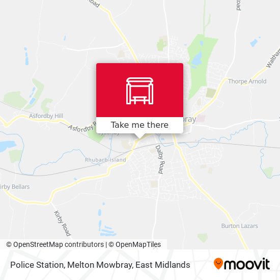 Police Station, Melton Mowbray map