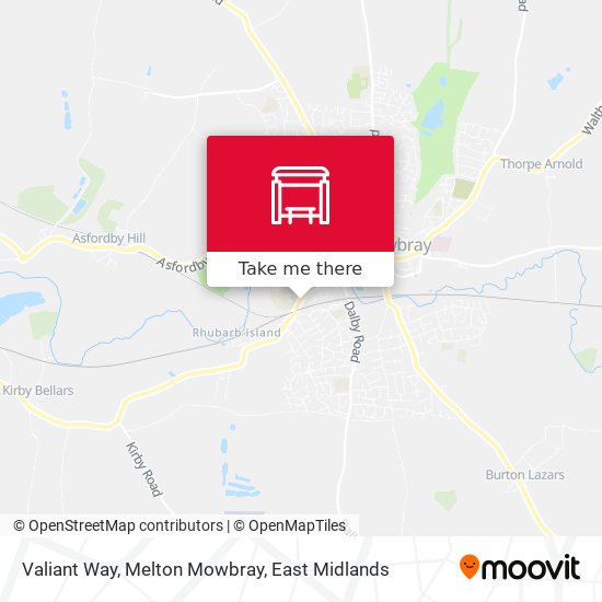 Valiant Way, Melton Mowbray map