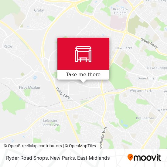 Ryder Road Shops, New Parks map