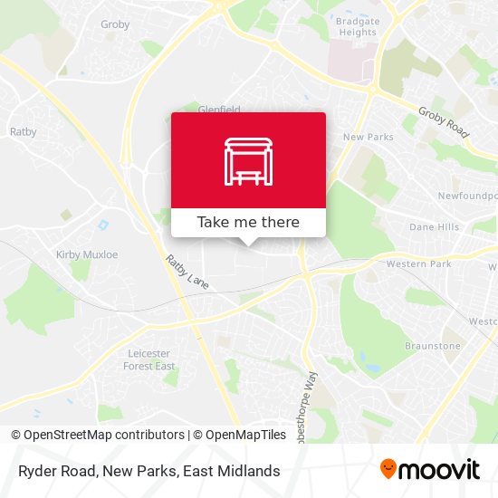 Ryder Road, New Parks map