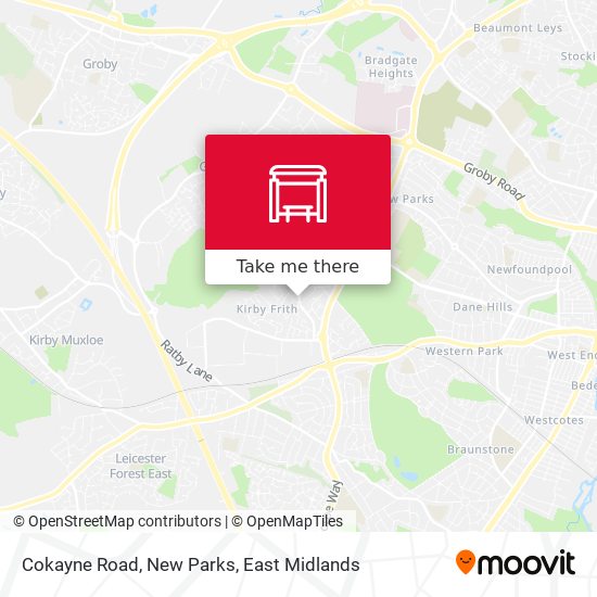 Cokayne Road, New Parks map