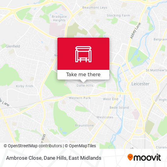 Ambrose Close, Dane Hills map