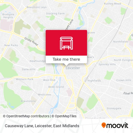 Causeway Lane, Leicester map