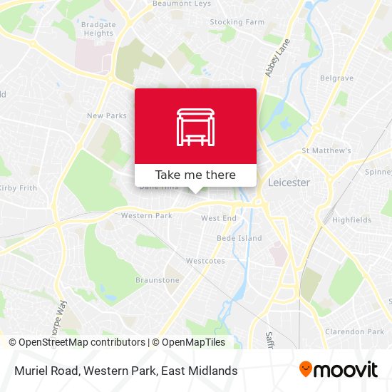 Muriel Road, Western Park map