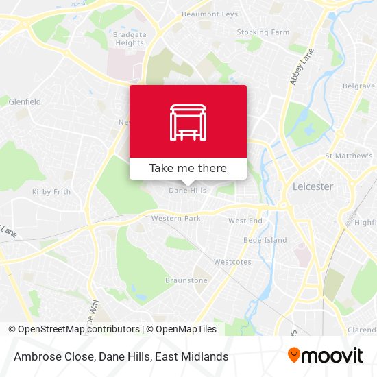 Ambrose Close, Dane Hills map