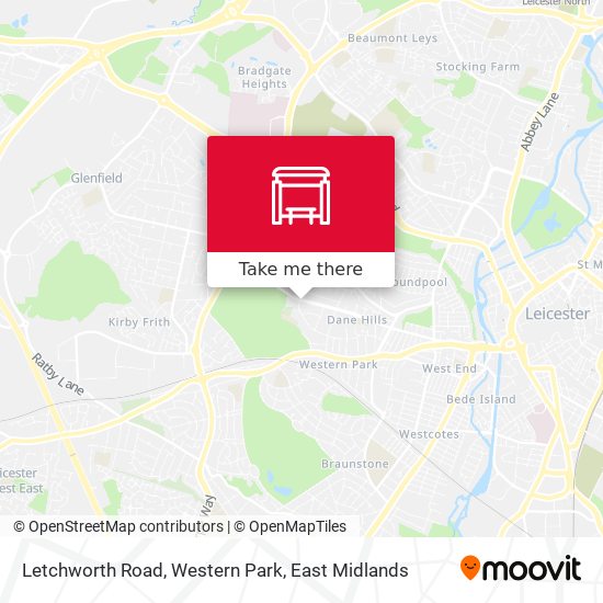 Letchworth Road, Western Park map