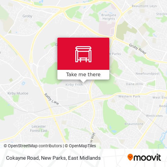 Cokayne Road, New Parks map