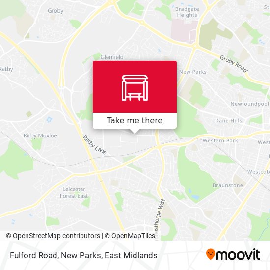 Fulford Road, New Parks map