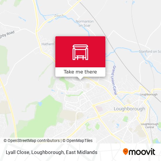 Lyall Close, Loughborough map