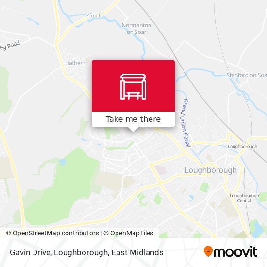 Gavin Drive, Loughborough map