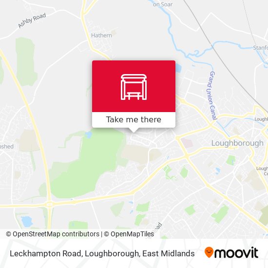 Leckhampton Road, Loughborough map