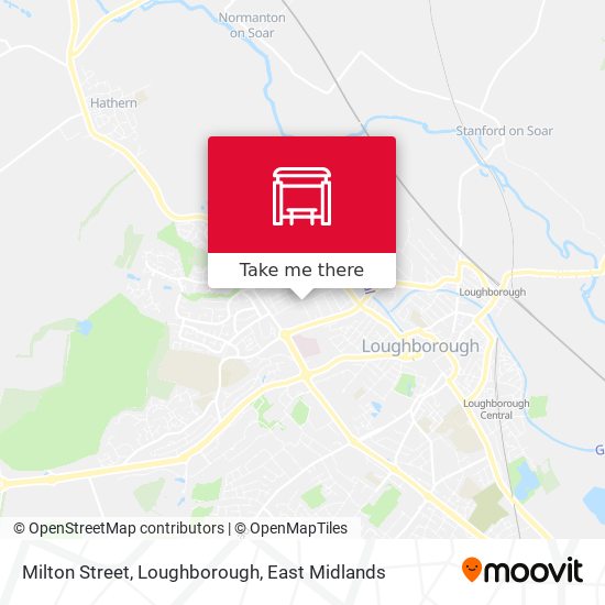 Milton Street, Loughborough map