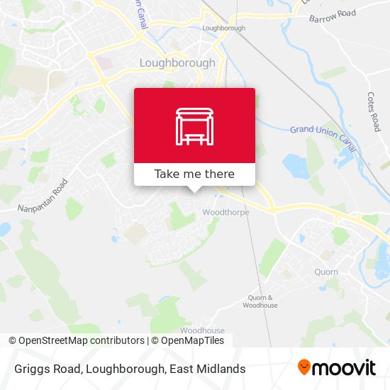Griggs Road, Loughborough map