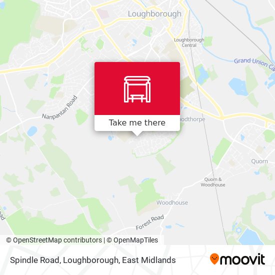 Spindle Road, Loughborough map