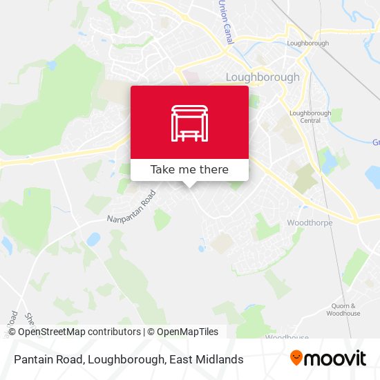 Pantain Road, Loughborough map