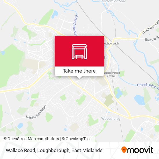 Wallace Road, Loughborough map