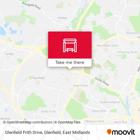 Glenfield Frith Drive, Glenfield map