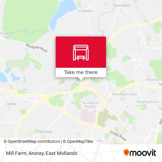 Mill Farm, Anstey map