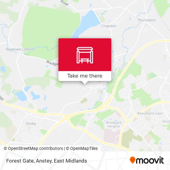 Forest Gate, Anstey map