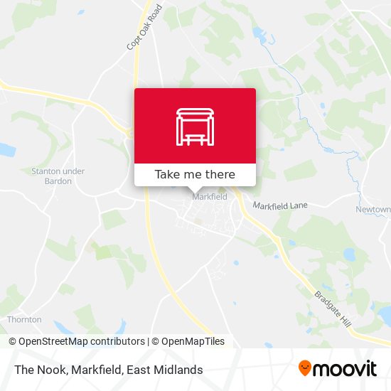 The Nook, Markfield map