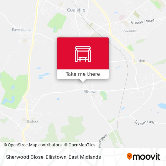 Sherwood Close, Ellistown map