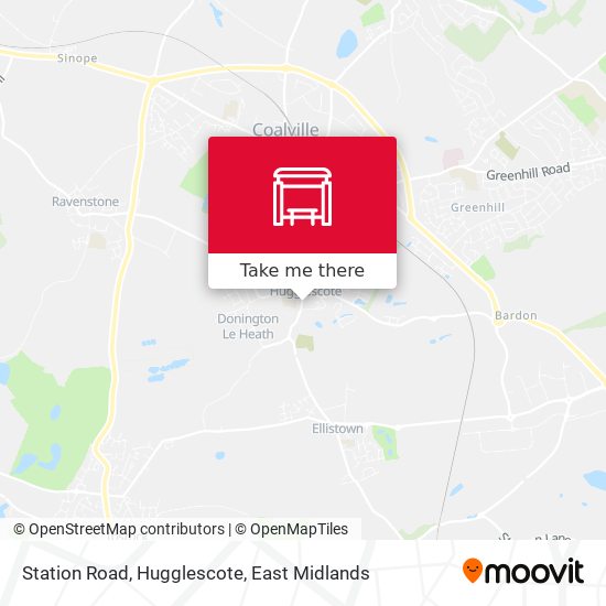 Station Road, Hugglescote map