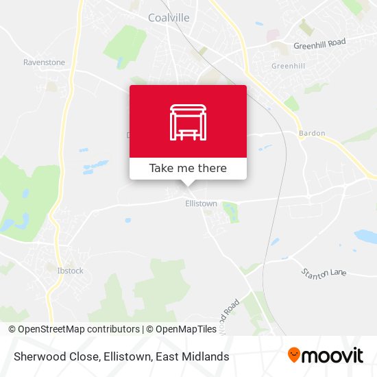 Sherwood Close, Ellistown map