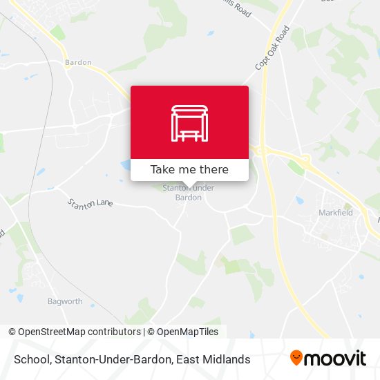 School, Stanton-Under-Bardon map