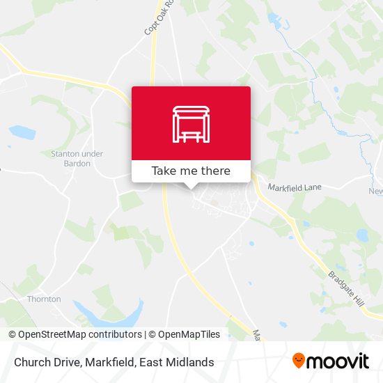 Church Drive, Markfield map